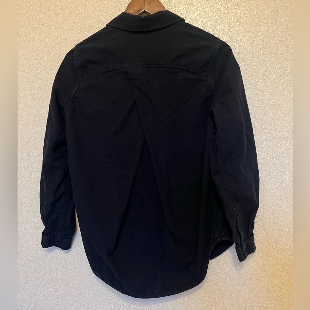 Lululemon Athletica Black Button Down Long Sleeve Shirt Size 6 - Picture 3 of 6
